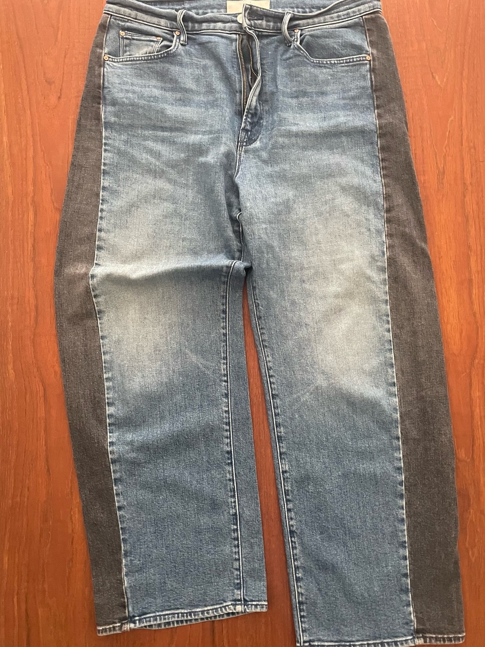 Mother the Half Pipe jeans in black and blue size 33